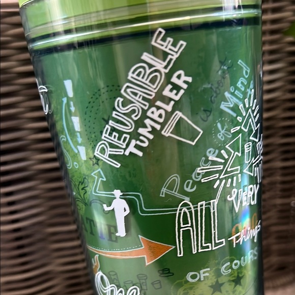 Starbucks Green reusable Tumbler 2008 NWOT - Picture 3 of 6